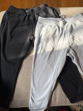 Bundle. Nike black and light grey almost white joggers.